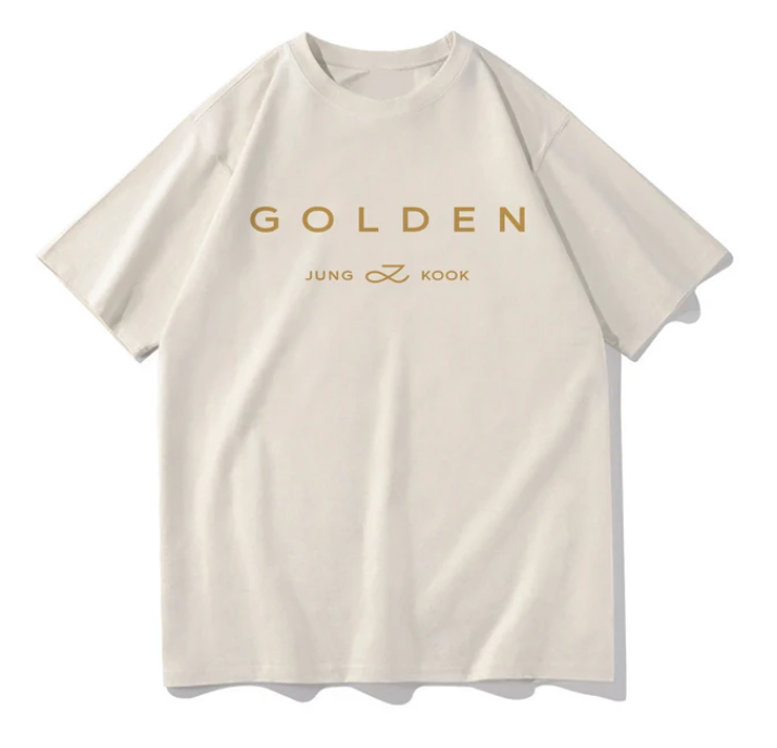 Camiseta Unissex BTS Jungkook Golden