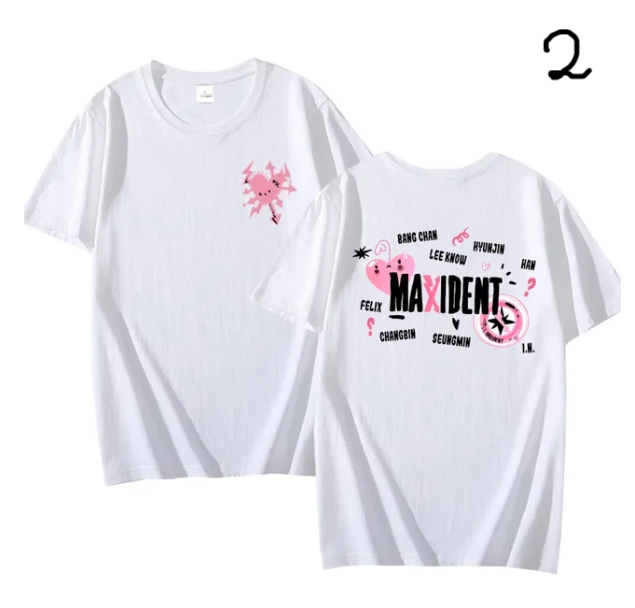 Camiseta Unissex StrayKids Maxident (2 versões)