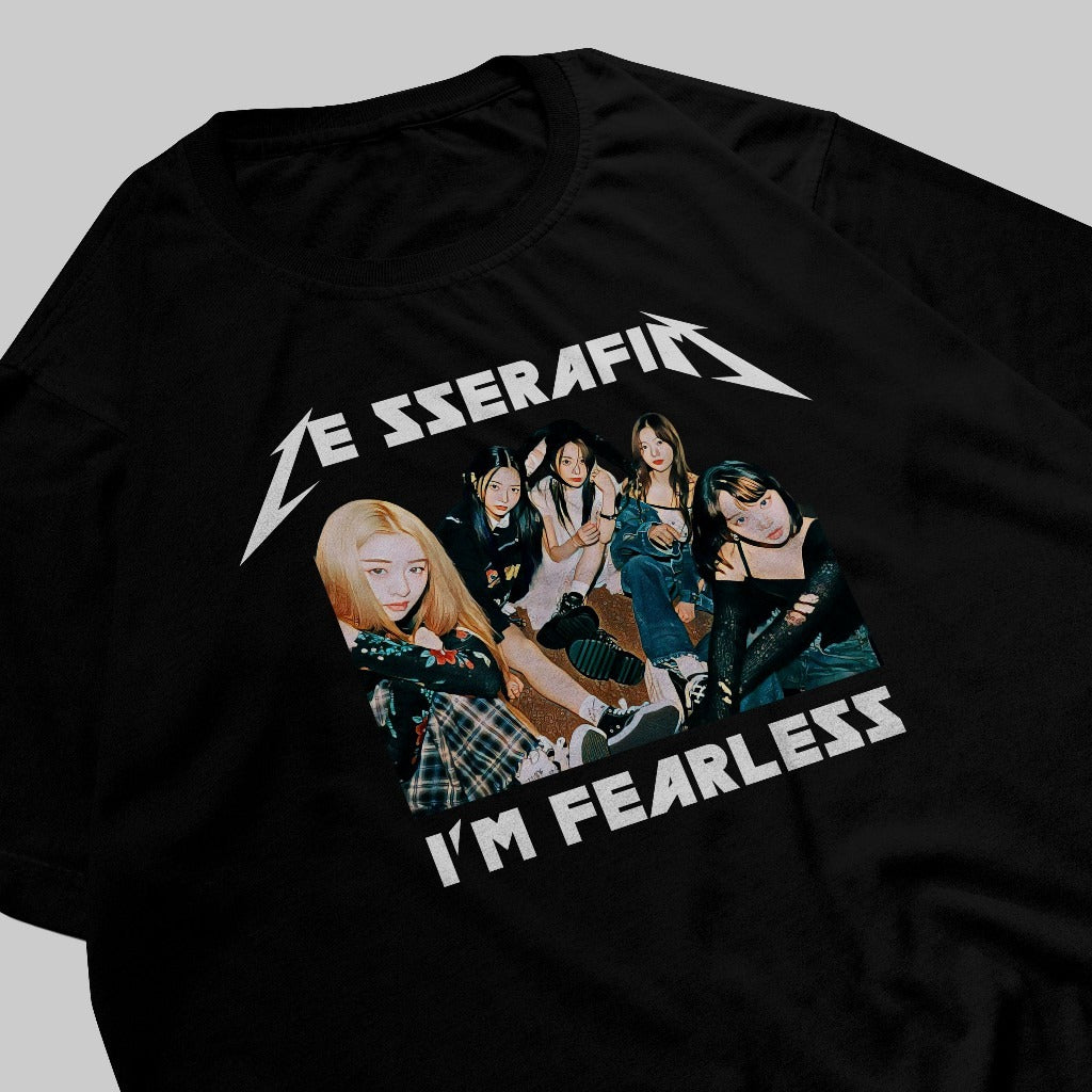 Camiseta Unissex Le Sserafim Fearless - PRÉ-VENDA