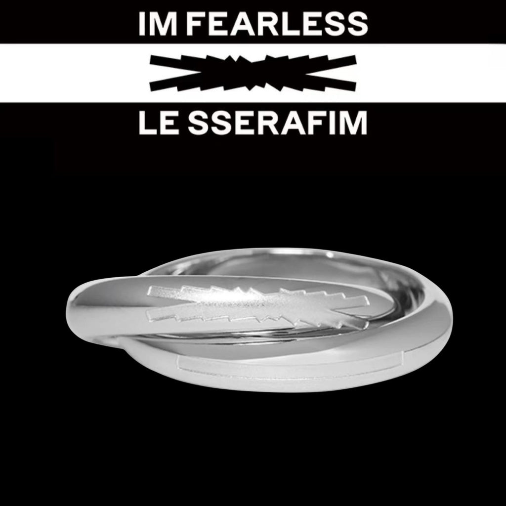 Anel LE SSERAFIM Logo Fearless